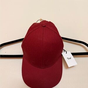 TNA Aritzia Burgundy Baseball Cap